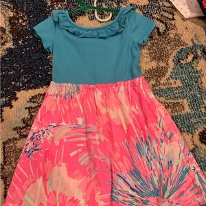 Lilly Pulitzer Blue and Pink Kids Dress